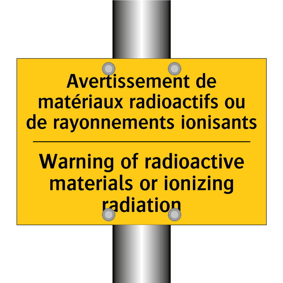 Avertissement de matériaux radioactifs /.../ - Warning of radioactive materials /.../