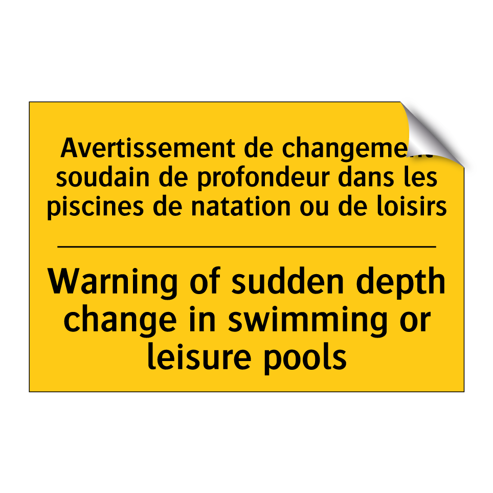 Avertissement de changement soudain /.../ - Warning of sudden depth change /.../