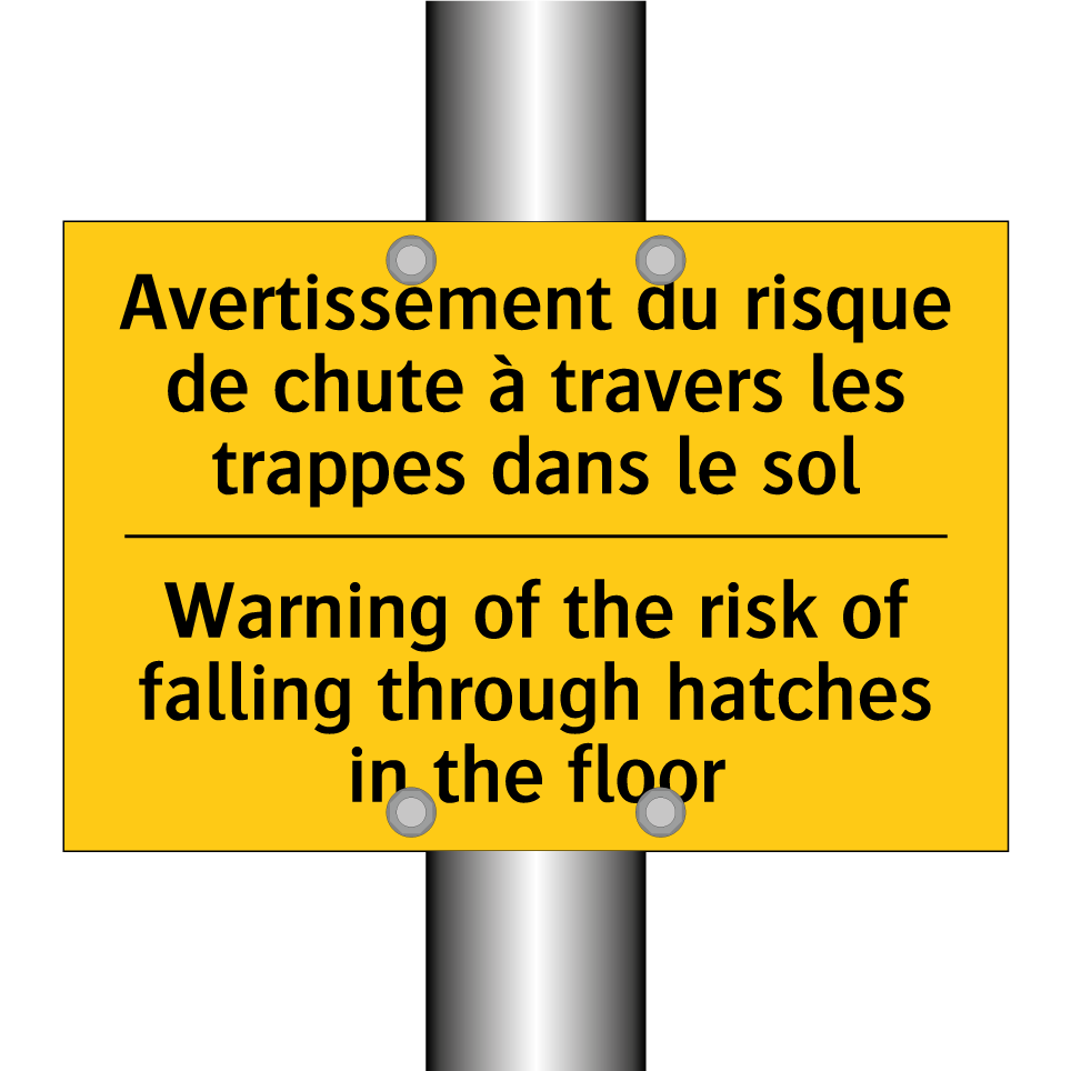 Avertissement du risque de chute /.../ - Warning of the risk of falling /.../
