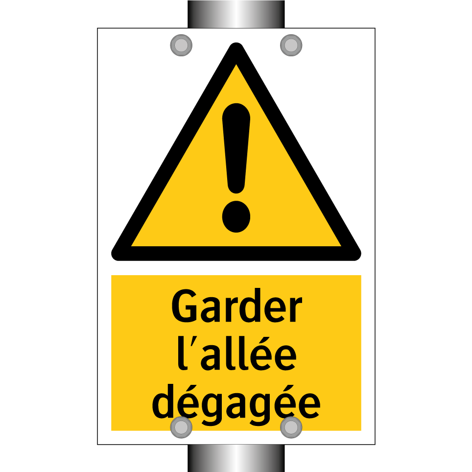 Garder l'allée dégagée