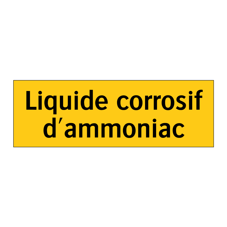 Liquide corrosif d'ammoniac