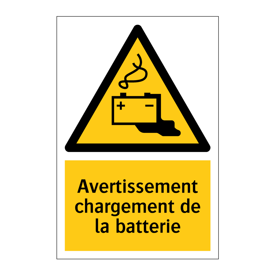 Avertissement chargement de la batterie