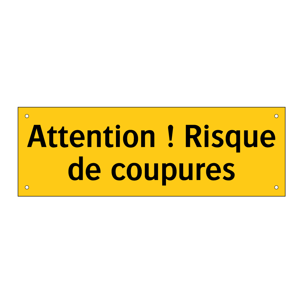 Attention ! Risque de coupures