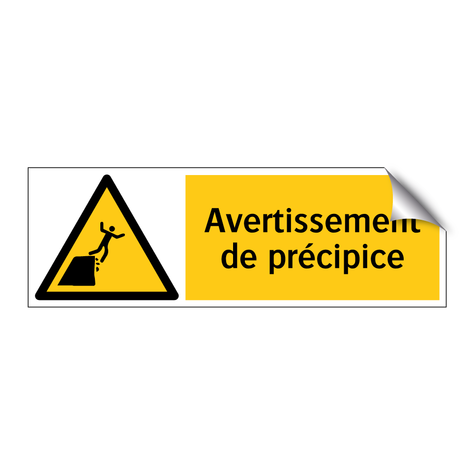 Avertissement de précipice