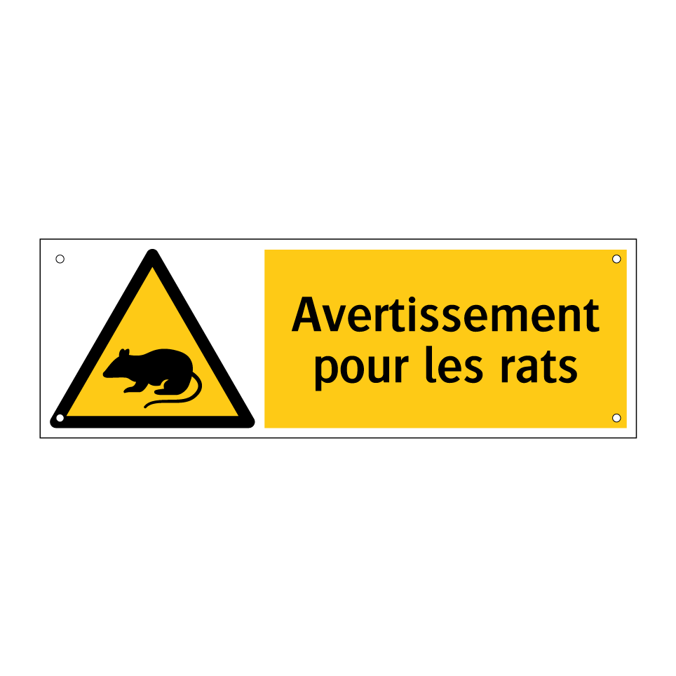 Avertissement pour les rats