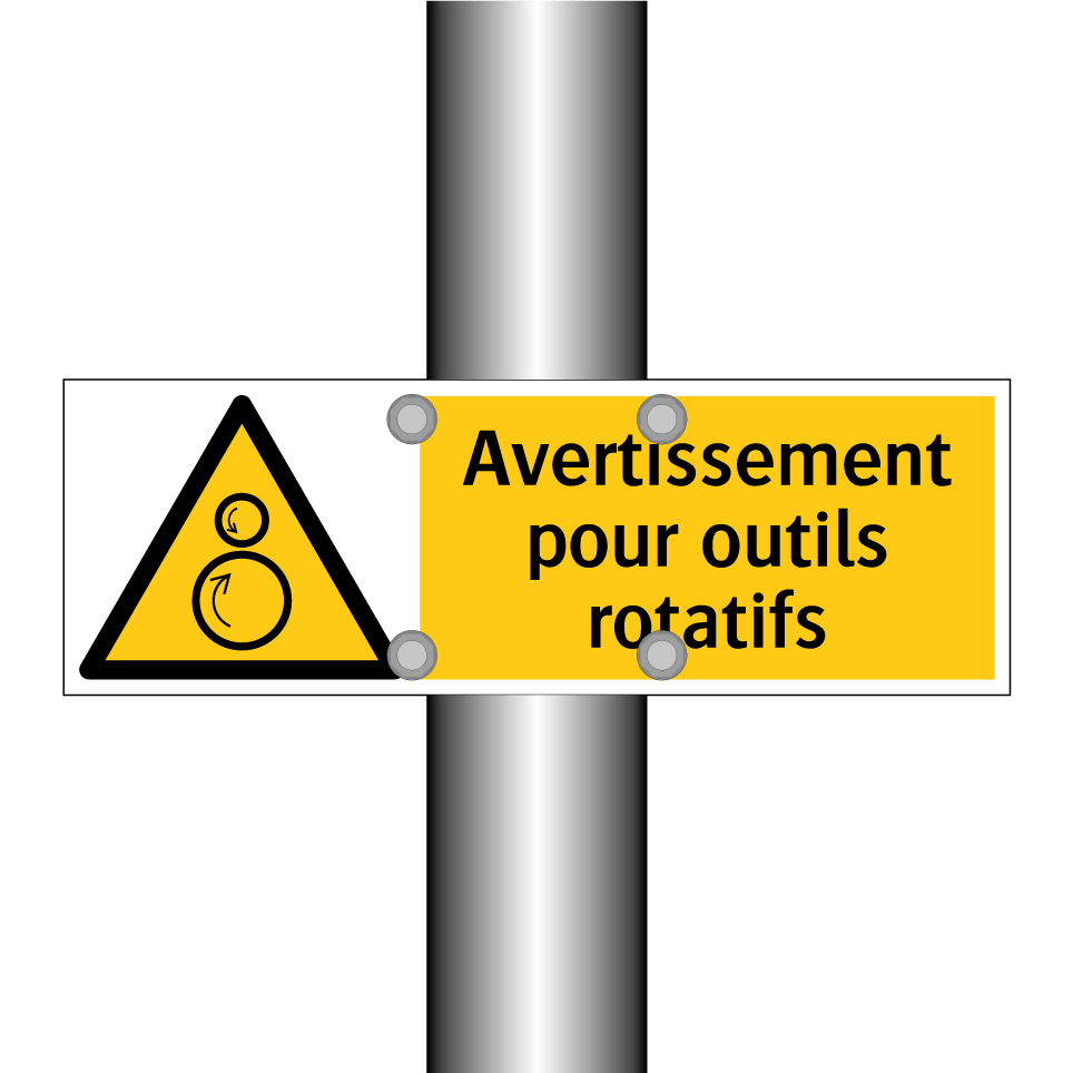 Avertissement pour outils rotatifs