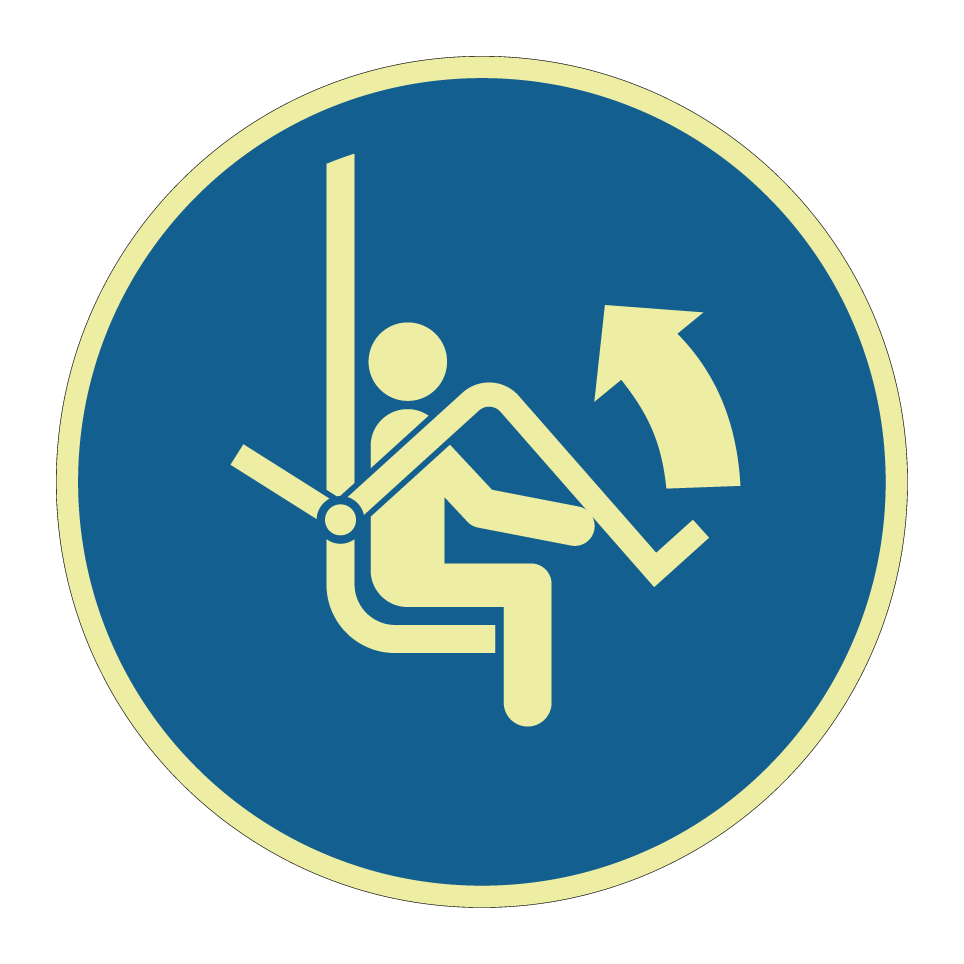 M034 Open safety bar of chairlift