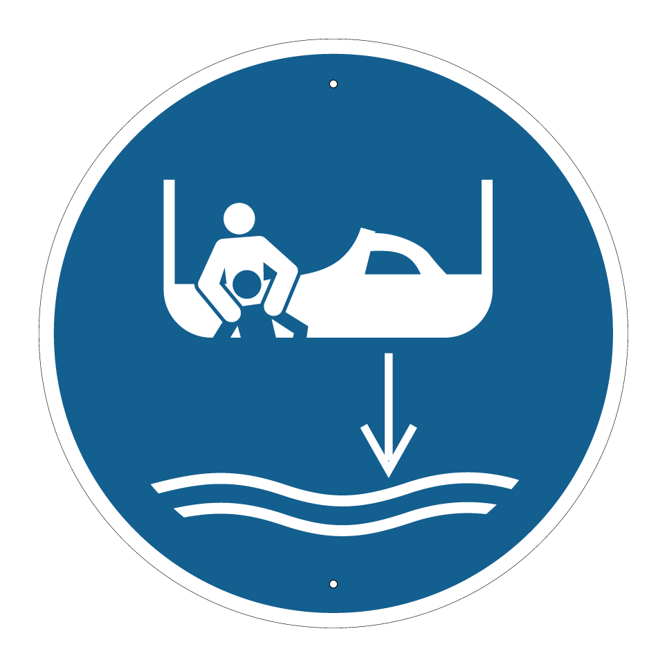 M041 Baje el bote de rescate al agua (Secuencia de lanzamiento de bote salvavidas)