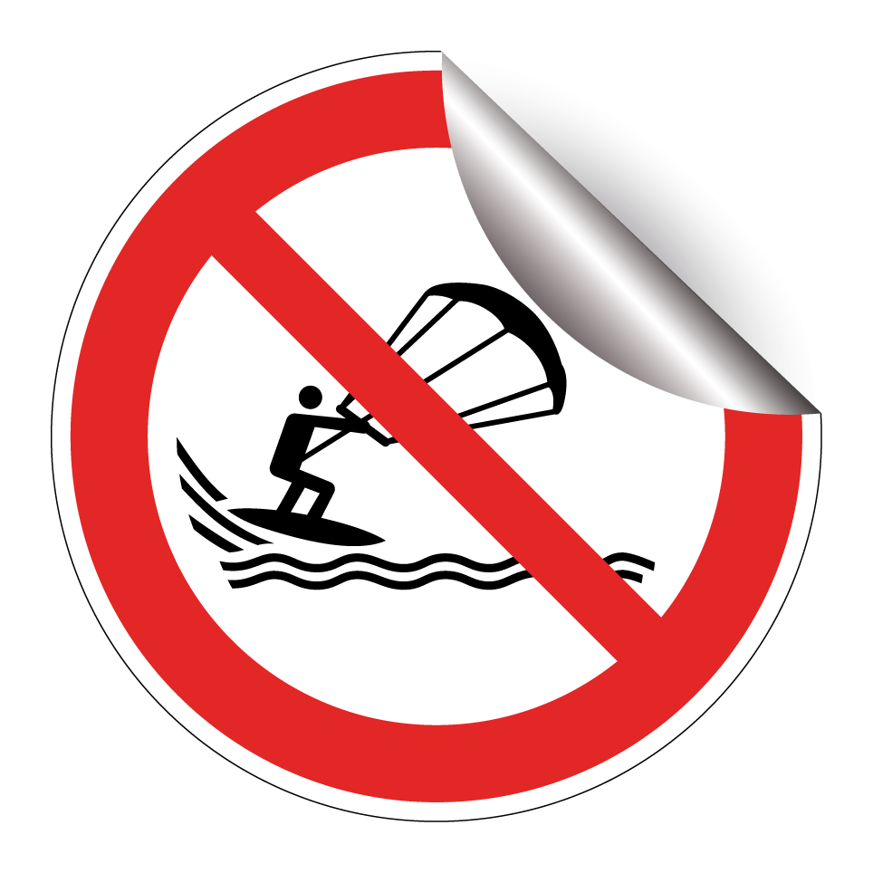 P065 No kite surfing