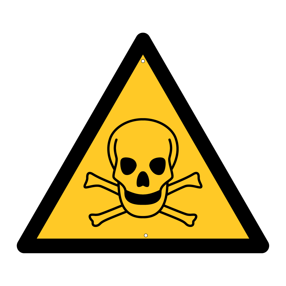 W016 Warning Toxic material