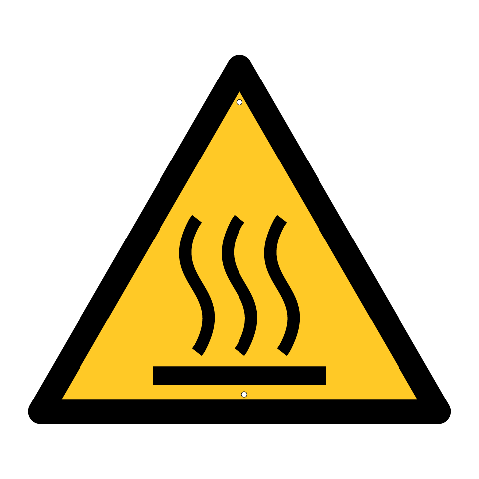 W017 Superficie caliente