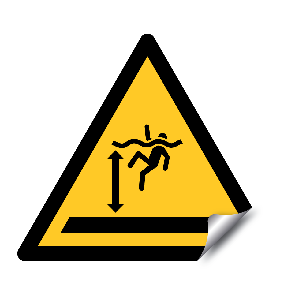 W047 Warning Deep water