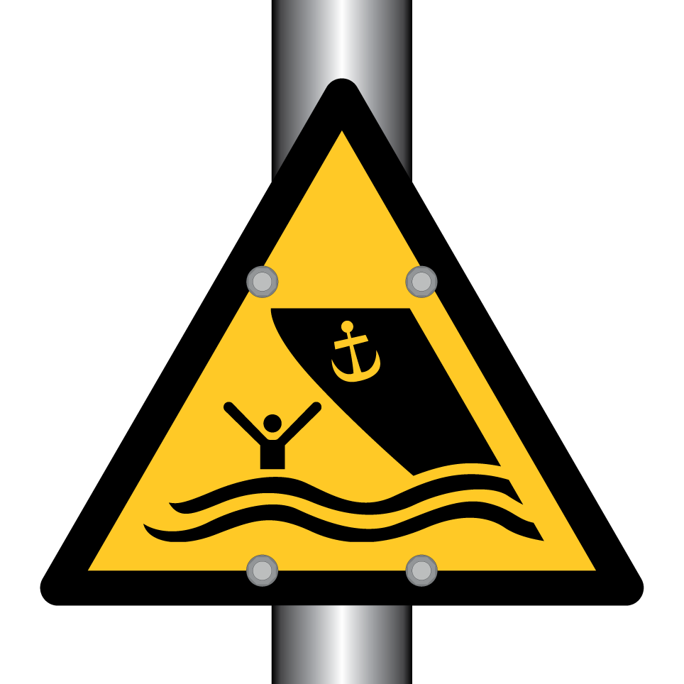 W058 Warning Boating area