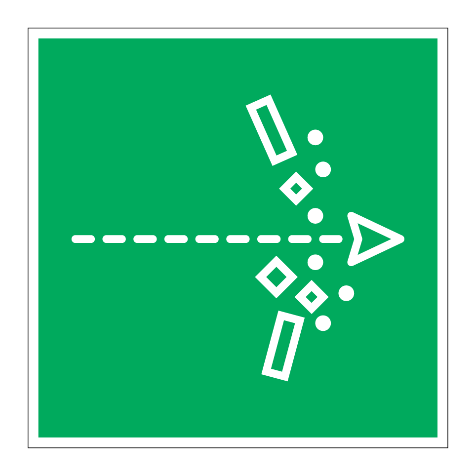 Emergency exit – break through