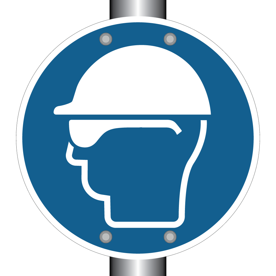 Usar casco con gafas de seguridad