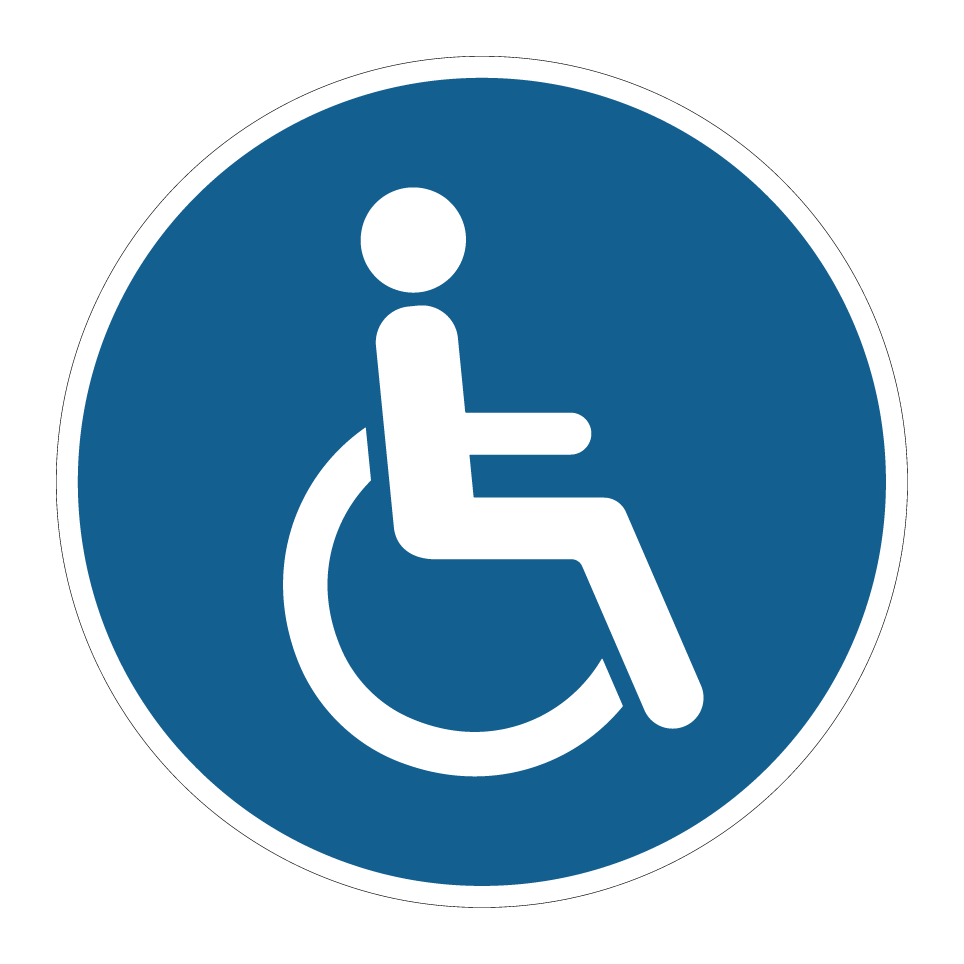 Accessible en fauteuil roulant