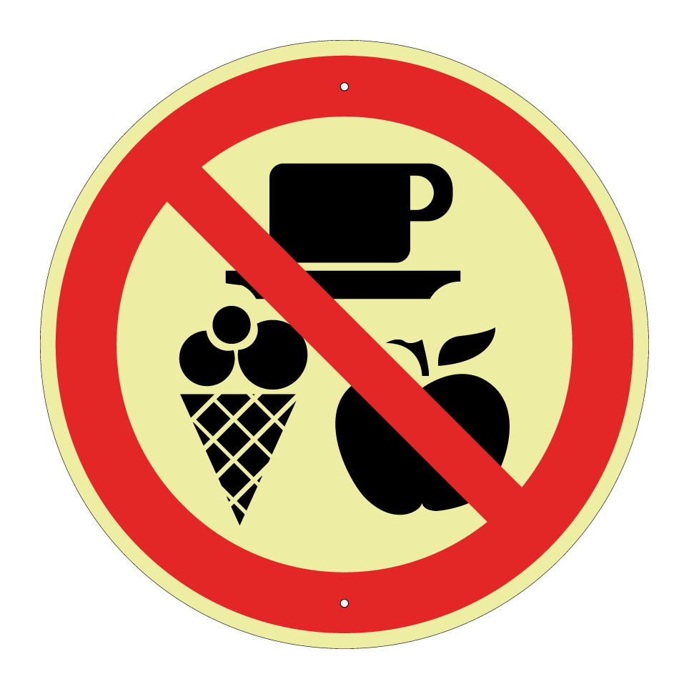 No comida ni bebidas