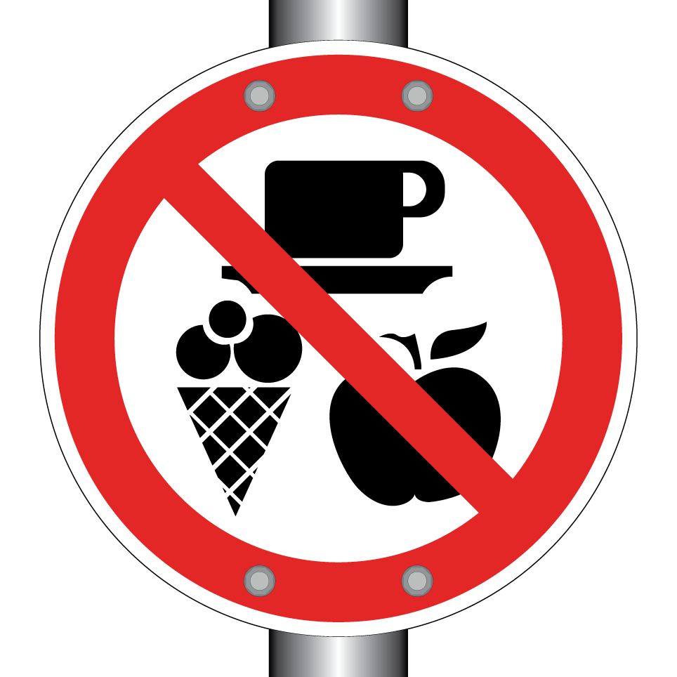 No comida ni bebidas