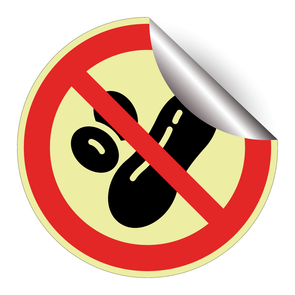 Prohibido maní (restricción por alergia)
