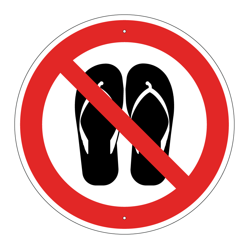 No chanclas