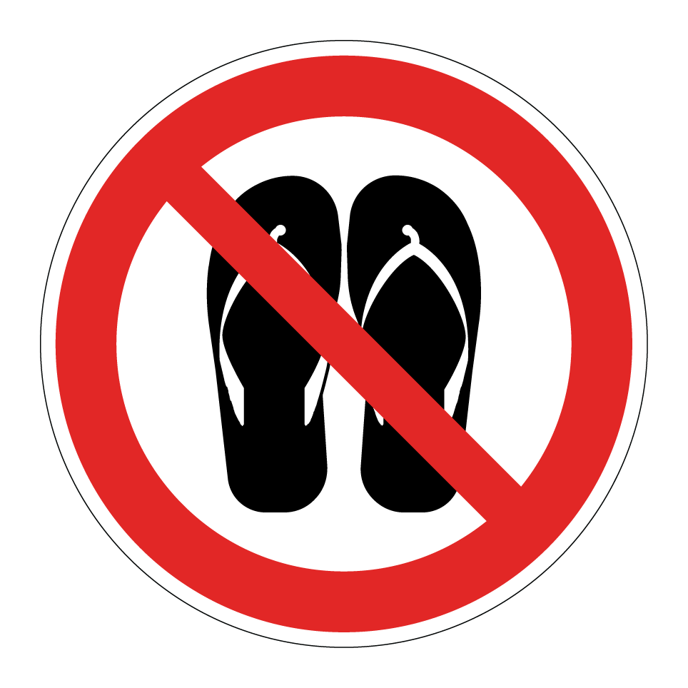 No chanclas