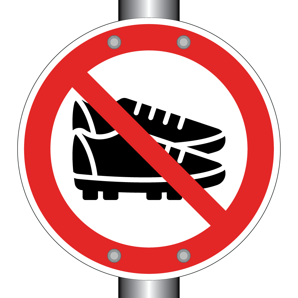 Pas de chaussures de football