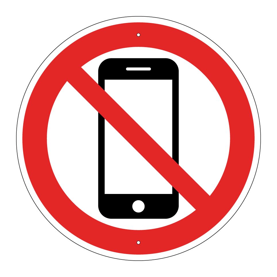 No mobile phones
