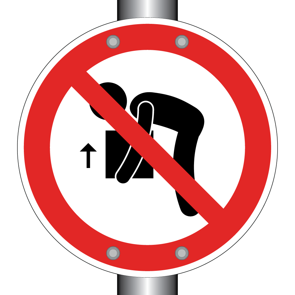 No lifting with bent back