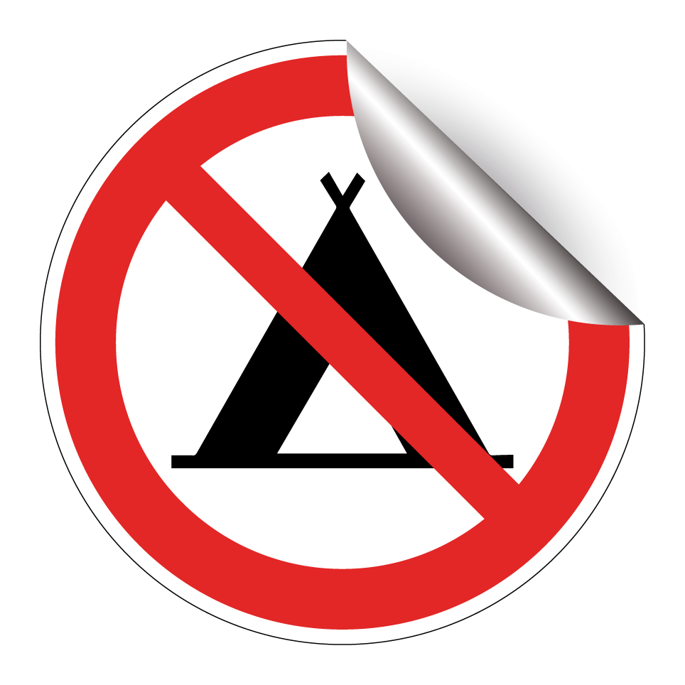 No camping