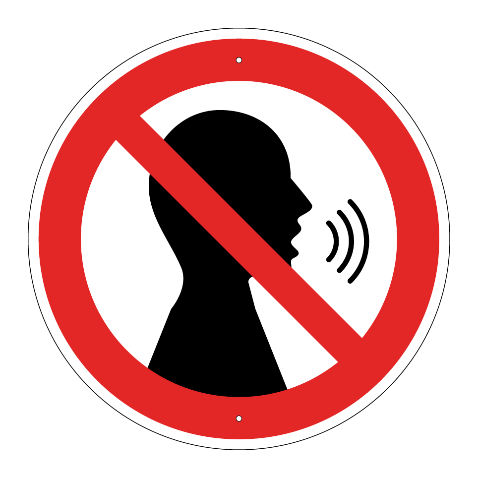 No talking