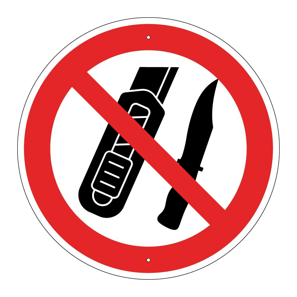 No sharp tools or knives