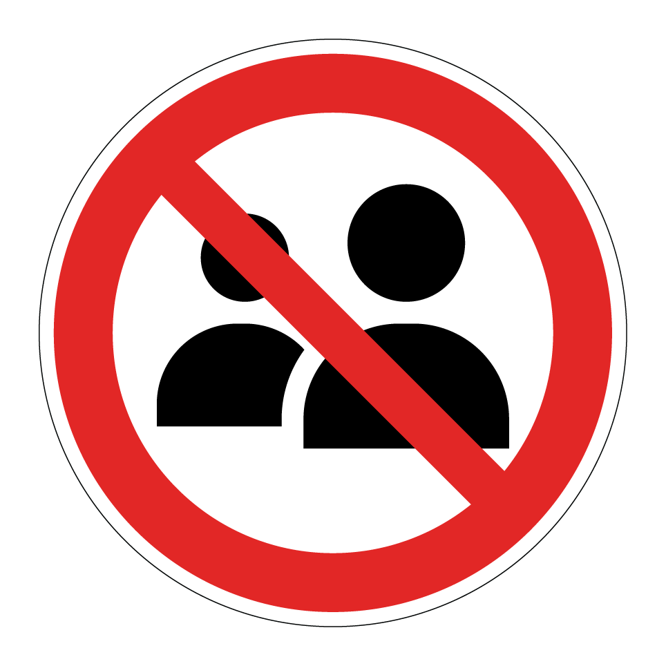 No entry for two persons