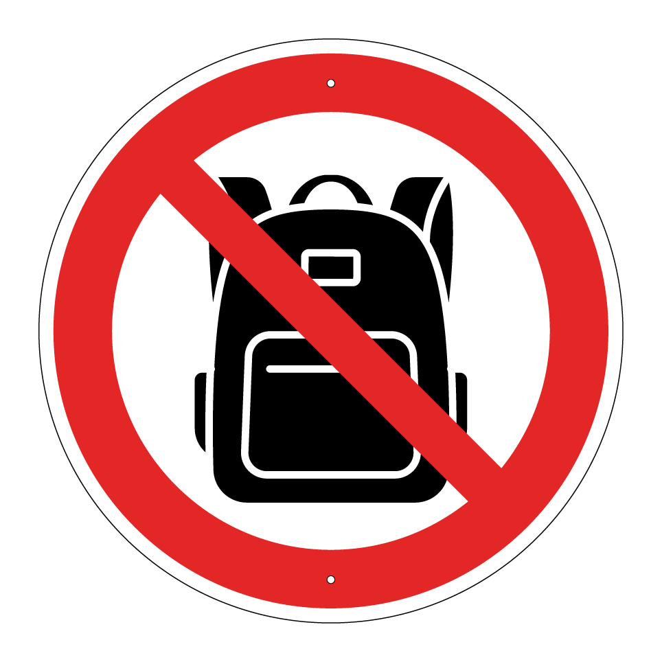 No backpack