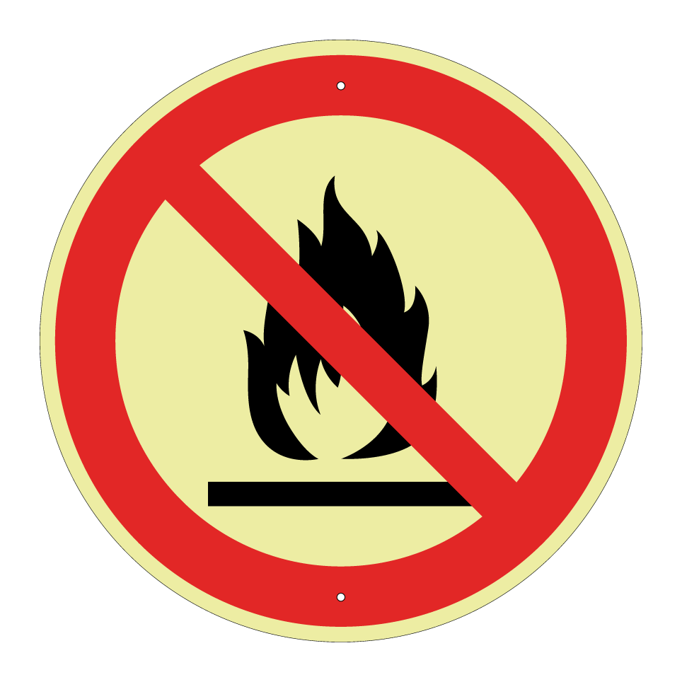 No encender llamas