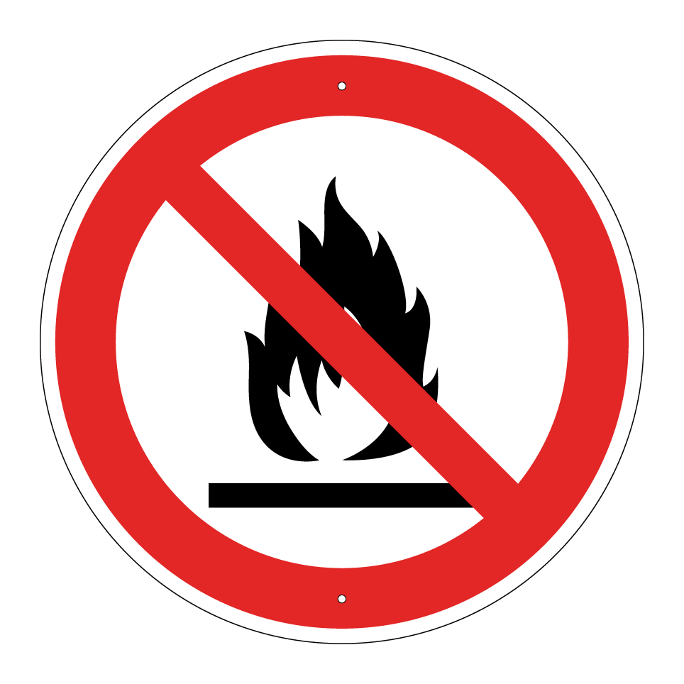 No encender llamas