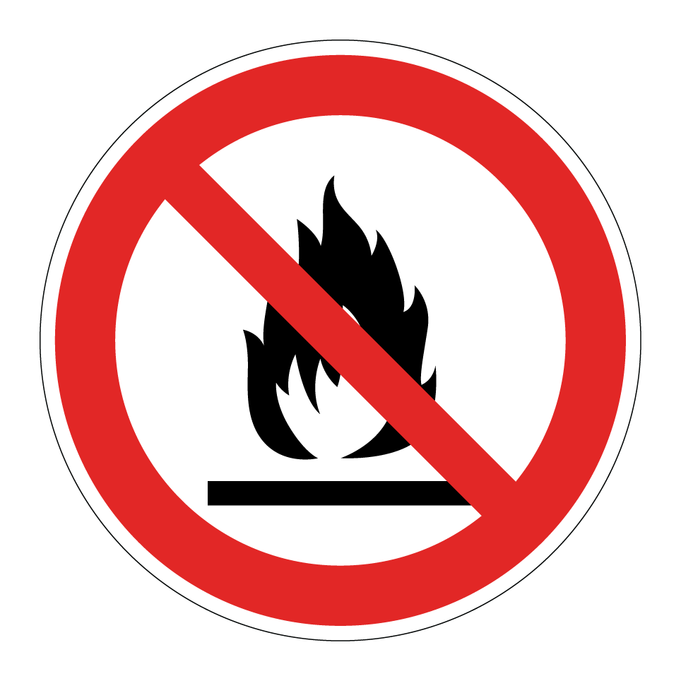 No encender llamas