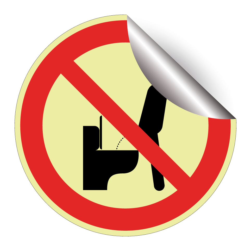 No urinating while standing