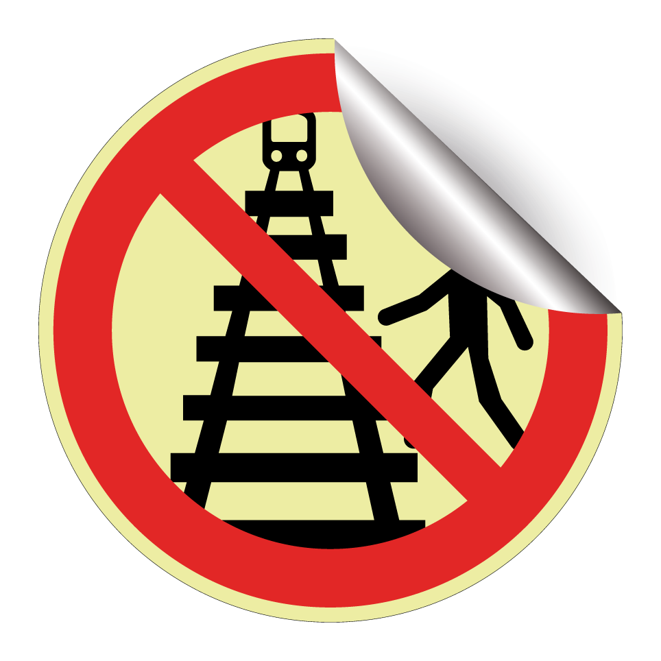 No crossing railway tracks