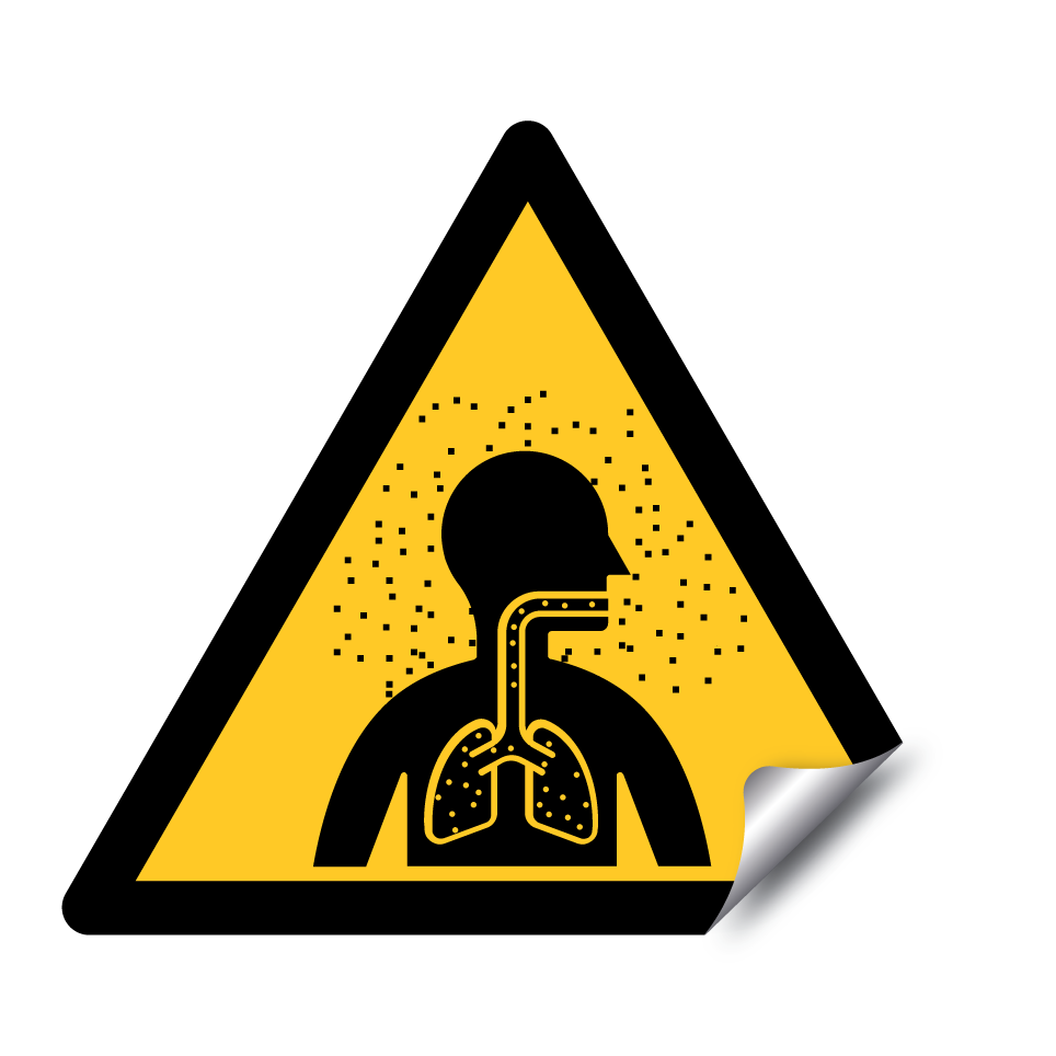 Warning inhalation hazard
