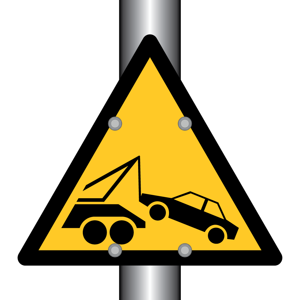 Warning towing area