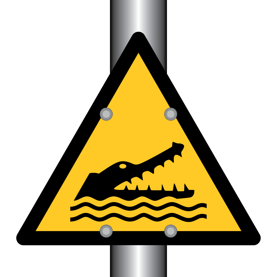 Warning crocodiles