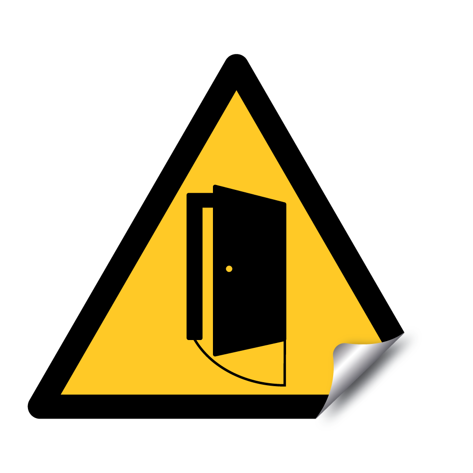 Warning opening door