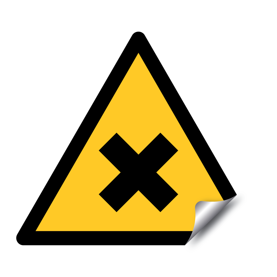 Warning harmful/irritant substances