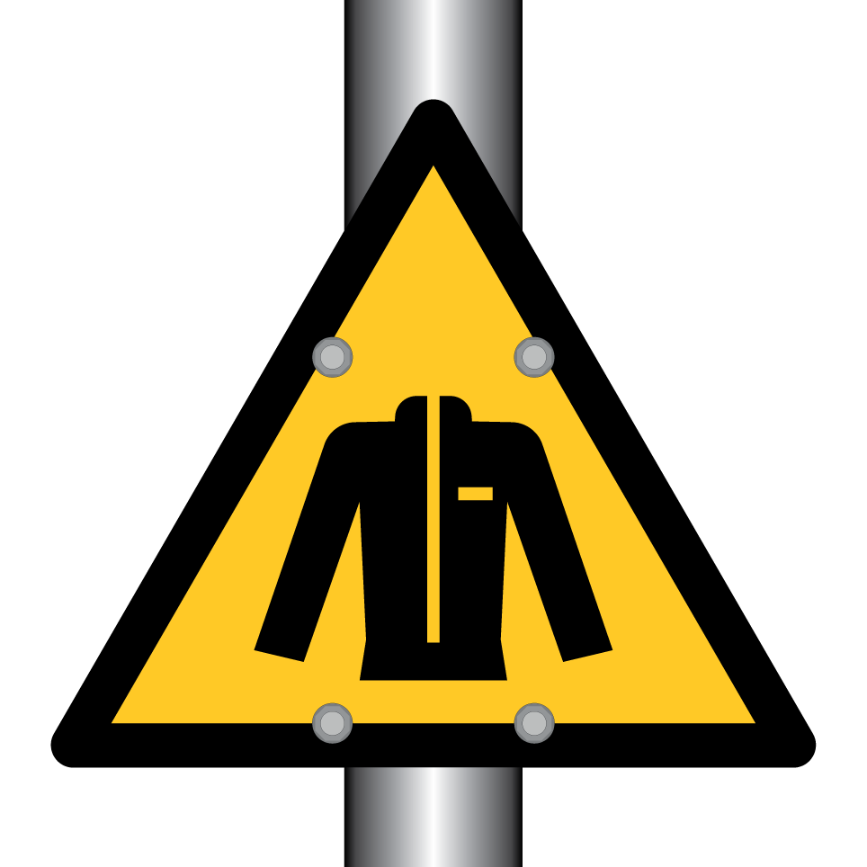 Warning protective clothing required