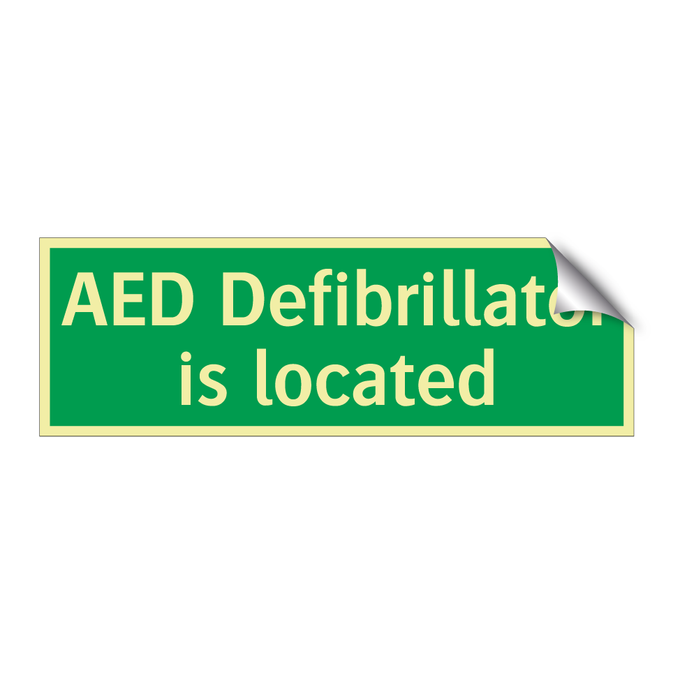 AED Defibrillator is located