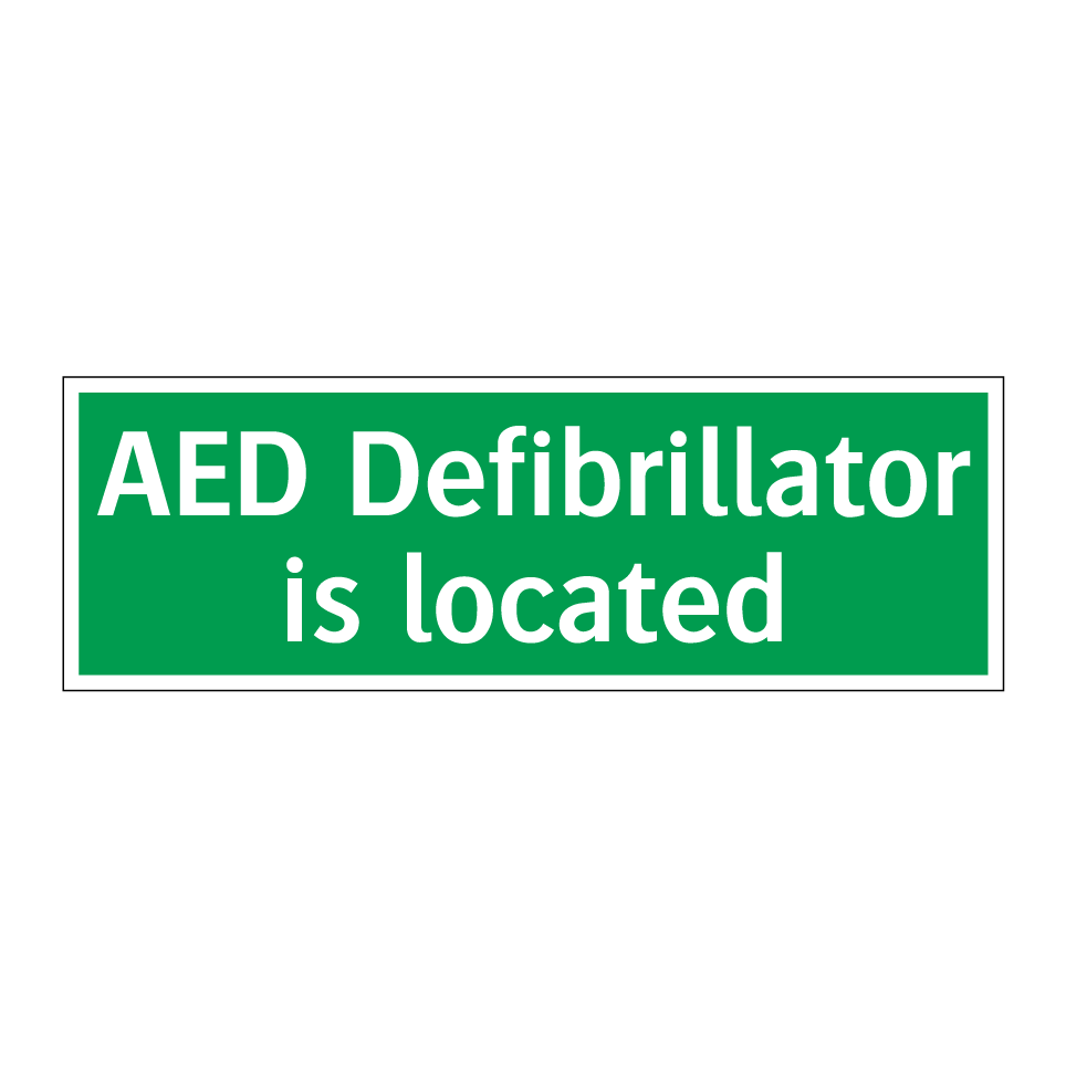 AED Defibrillator is located