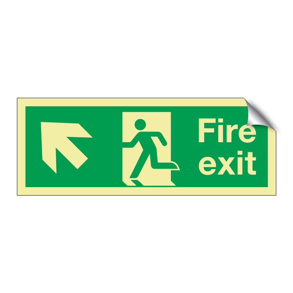 Fire exit up left
