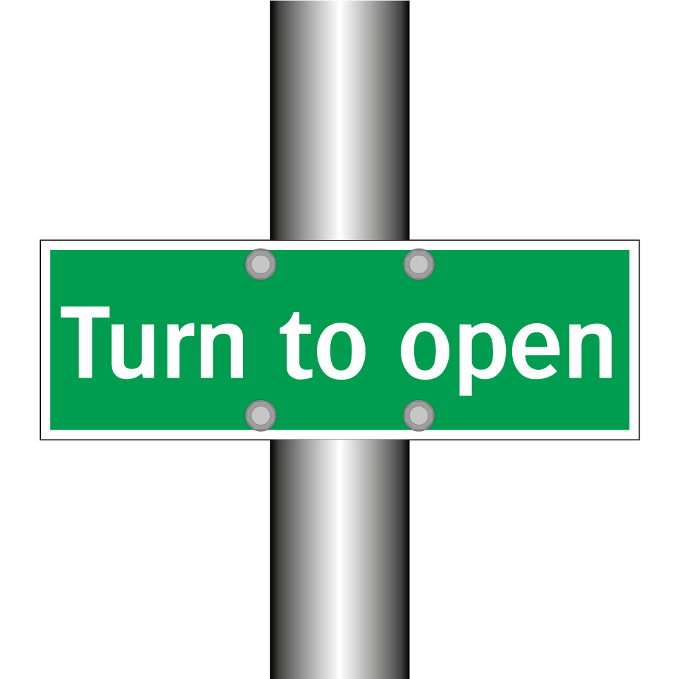 Turn to open