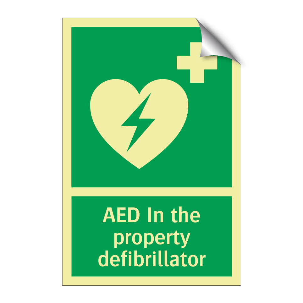 AED In the property defibrillator