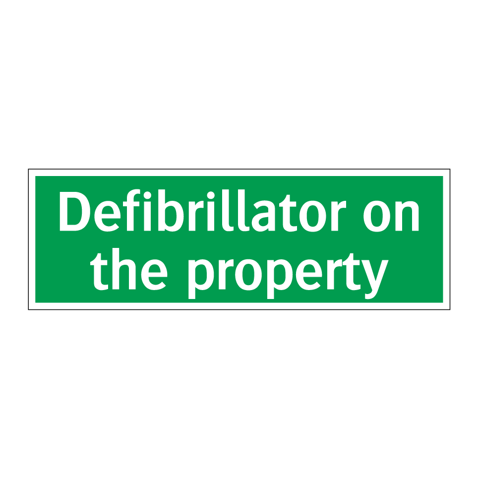 Defibrillator on the property